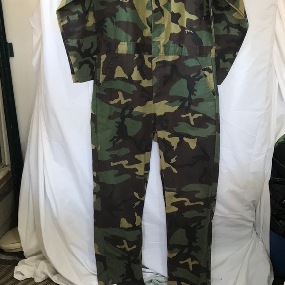 VINTAGE REDHEAD Hunting Camouflage Coveralls Unlined Size Med regular pre owned - Picture 2 of 12